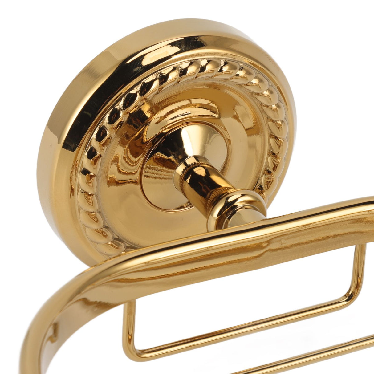 Wall Mounted Metal Soap Holder Antique Bathroom Soap Basket Dish Holder Golden Twist