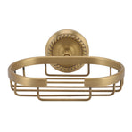 Soap Dish Wall Mounted Twisted Pattern Soap Holder Copper Stainless Steel Antique Soap Rack for Bathroom