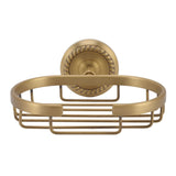 Soap Dish Wall Mounted Twisted Pattern Soap Holder Copper Stainless Steel Antique Soap Rack for Bathroom - Side View