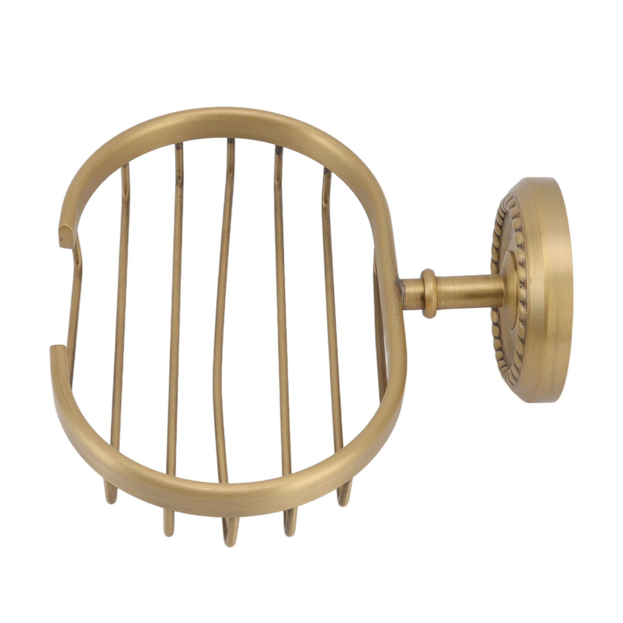 Soap Dish Wall Mounted Twisted Pattern Soap Holder Copper Stainless Steel Antique Soap Rack for Bathroom