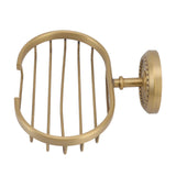 Soap Dish Wall Mounted Twisted Pattern Soap Holder Copper Stainless Steel Antique Soap Rack for Bathroom - 45-Degree Angle