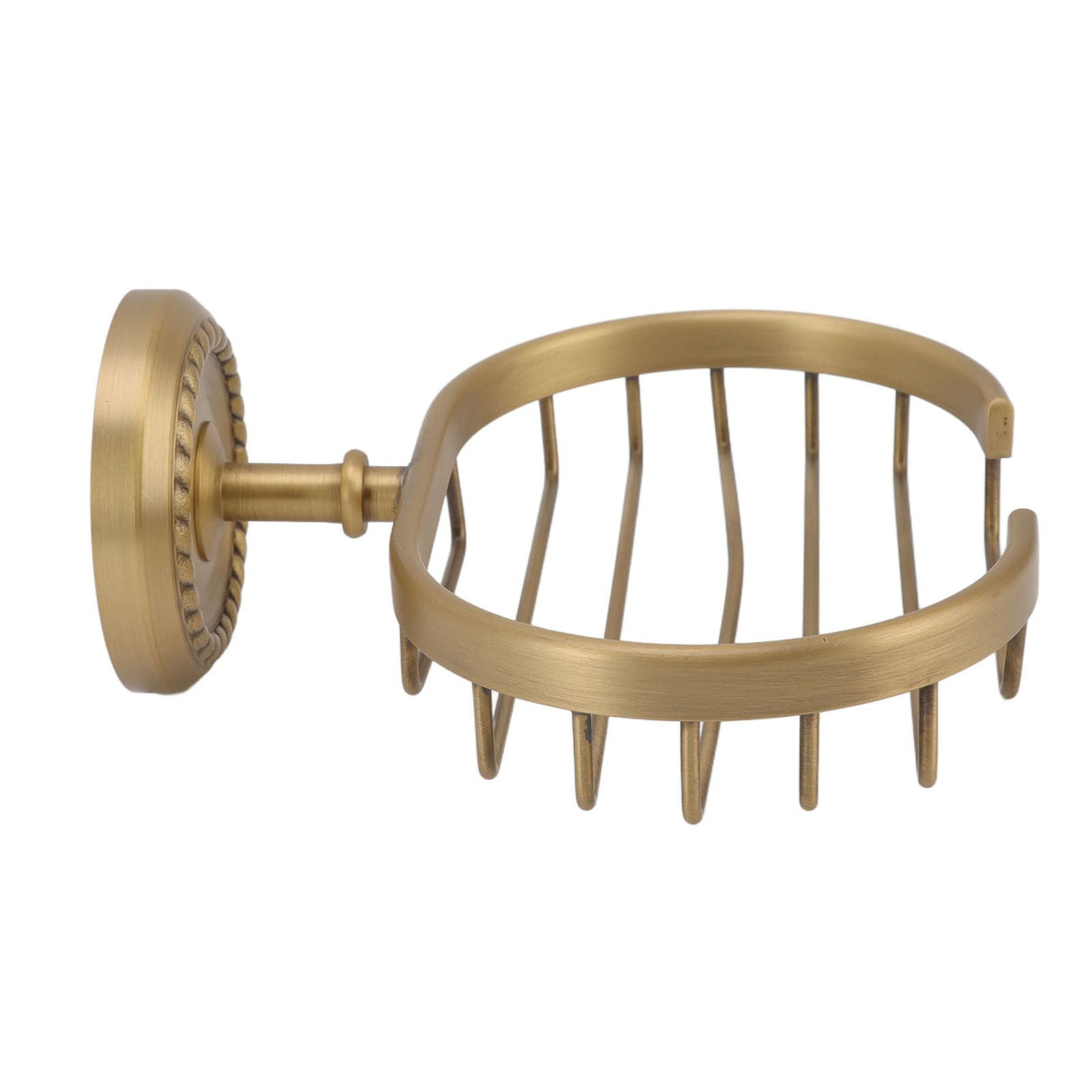Soap Dish Wall Mounted Twisted Pattern Soap Holder Copper Stainless Steel Antique Soap Rack for Bathroom