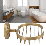 Soap Dish Wall Mounted Twisted Pattern Soap Holder Copper Stainless Steel Antique Soap Rack for Bathroom