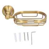 Wall Soap Dish Bottom Hollow Design Retro Style Keeping Tidy Decorative Practical Copper Stainless Steel Soap Holder