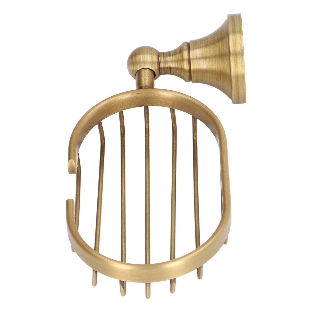 Wall Soap Dish Bottom Hollow Design Retro Style Keeping Tidy Decorative Practical Copper Stainless Steel Soap Holder