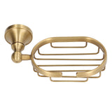 Wall Soap Dish Bottom Hollow Design Retro Style Keeping Tidy Decorative Practical Copper Stainless Steel Soap Holder