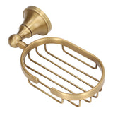 Wall Soap Dish Bottom Hollow Design Retro Style Keeping Tidy Decorative Practical Copper Stainless Steel Soap Holder - Extra Image