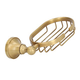 Wall Soap Dish Bottom Hollow Design Retro Style Keeping Tidy Decorative Practical Copper Stainless Steel Soap Holder