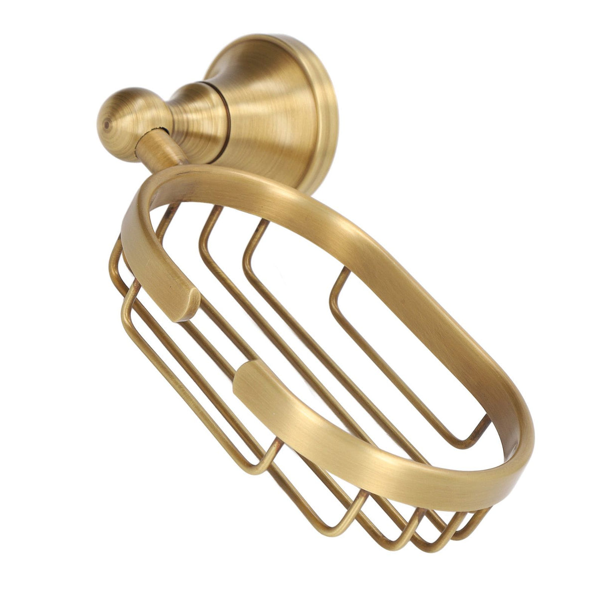 Wall Soap Dish Bottom Hollow Design Retro Style Keeping Tidy Decorative Practical Copper Stainless Steel Soap Holder