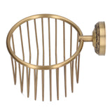 Brass Antique Toilet Roll Holder Punch Free Stable Wall Mount Paper Towel Rack for Bathroom - 45-Degree Angle
