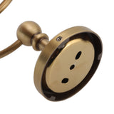 Hair Dryer Holder Antique Brass Hair Care Tools Holder Wall Mount Bronze Finished Spiral Hair Dryer Hanging Rack - Extra Image