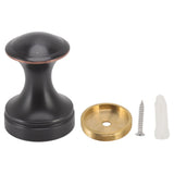 Robe Hook Simple Beautiful Copper Single Wall Hooks Clothes Hook for Bathrooms Barber Stores Black