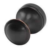 Robe Hook Simple Beautiful Copper Single Wall Hooks Clothes Hook for Bathrooms Barber Stores Black - Side View