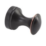 Robe Hook Simple Beautiful Copper Single Wall Hooks Clothes Hook for Bathrooms Barber Stores Black