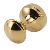 Robe Hook Simple Beautiful Copper Single Wall Hooks Clothes Hook for Bathrooms Barber Stores Gold - Side View