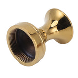 Robe Hook Simple Beautiful Copper Single Wall Hooks Clothes Hook for Bathrooms Barber Stores Gold - Top-Down View
