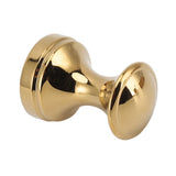 Robe Hook Simple Beautiful Copper Single Wall Hooks Clothes Hook for Bathrooms Barber Stores Gold - Low Angle