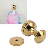 Robe Hook Simple Beautiful Copper Single Wall Hooks Clothes Hook for Bathrooms Barber Stores Gold - Extra Image