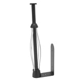 Stainless Steel Damper Paper Holder Kitchen Punch Free Preservative Film Roll Hanger Anti Slip Rustproof Bathroom Tissue Holder Black - Side View