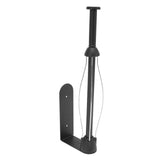 Stainless Steel Damper Paper Holder Kitchen Punch Free Preservative Film Roll Hanger Anti Slip Rustproof Bathroom Tissue Holder Black - Top-Down View