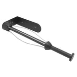 Stainless Steel Damper Paper Holder Kitchen Punch Free Preservative Film Roll Hanger Anti Slip Rustproof Bathroom Tissue Holder Black - Close-Up Angle
