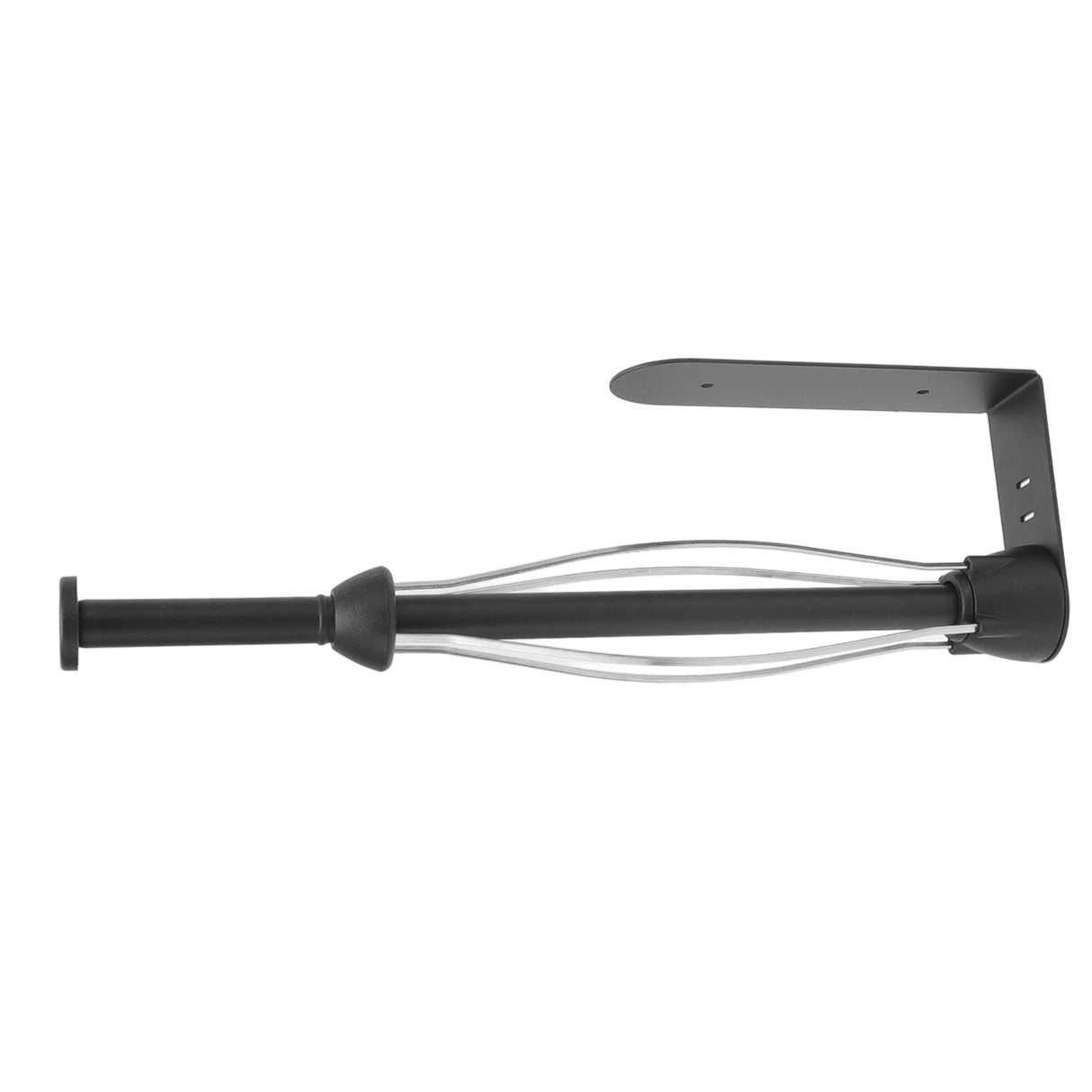 Stainless Steel Damper Paper Holder Kitchen Punch Free Preservative Film Roll Hanger Anti Slip Rustproof Bathroom Tissue Holder Black