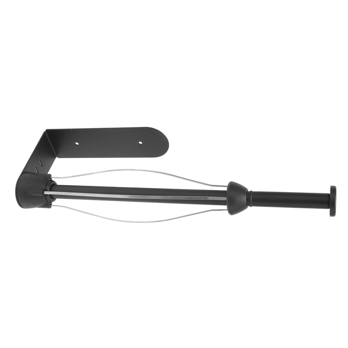 Stainless Steel Damper Paper Holder Kitchen Punch Free Preservative Film Roll Hanger Anti Slip Rustproof Bathroom Tissue Holder Black