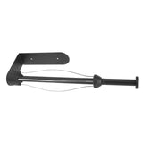 Stainless Steel Damper Paper Holder Kitchen Punch Free Preservative Film Roll Hanger Anti Slip Rustproof Bathroom Tissue Holder Black - Extra Image