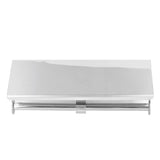 Stainless Steel Toilet Paper Holder with Shelf Self Adhesive Punch Free Toilet Paper Shelf Roll Holder for Bathroom K10 304 - 45-Degree Angle