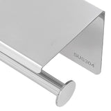 Stainless Steel Toilet Paper Holder with Shelf Self Adhesive Punch Free Toilet Paper Shelf Roll Holder for Bathroom K10 304