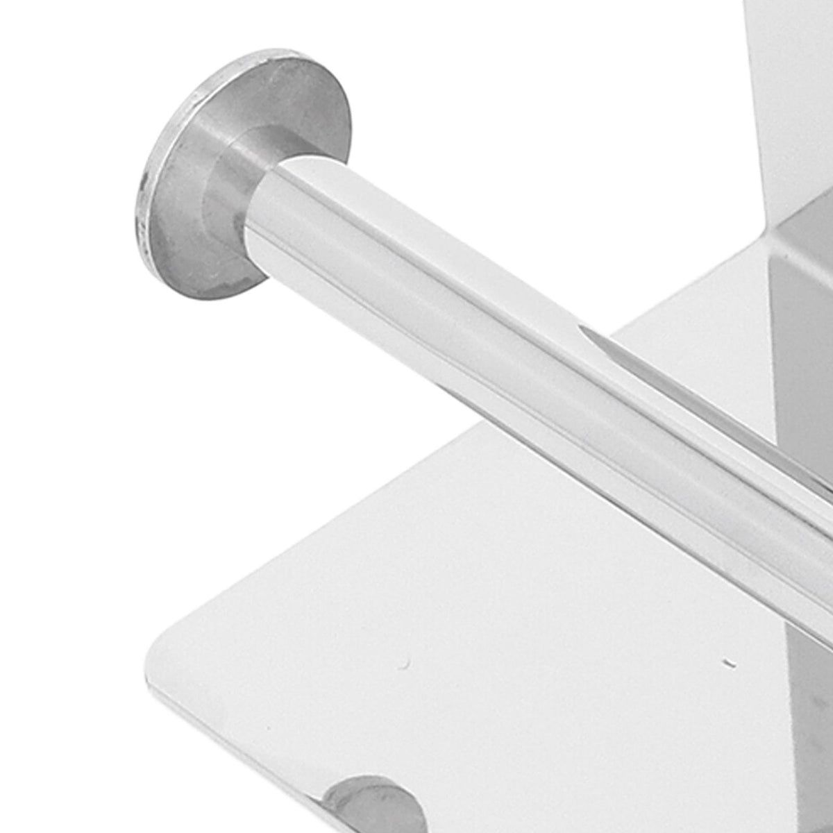 Stainless Steel Toilet Paper Holder with Shelf Self Adhesive Punch Free Toilet Paper Shelf Roll Holder for Bathroom K10 304