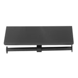 Stainless Steel Toilet Paper Holder with Shelf Self Adhesive Punch Free Toilet Paper Shelf Roll Holder for Bathroom K10 Black