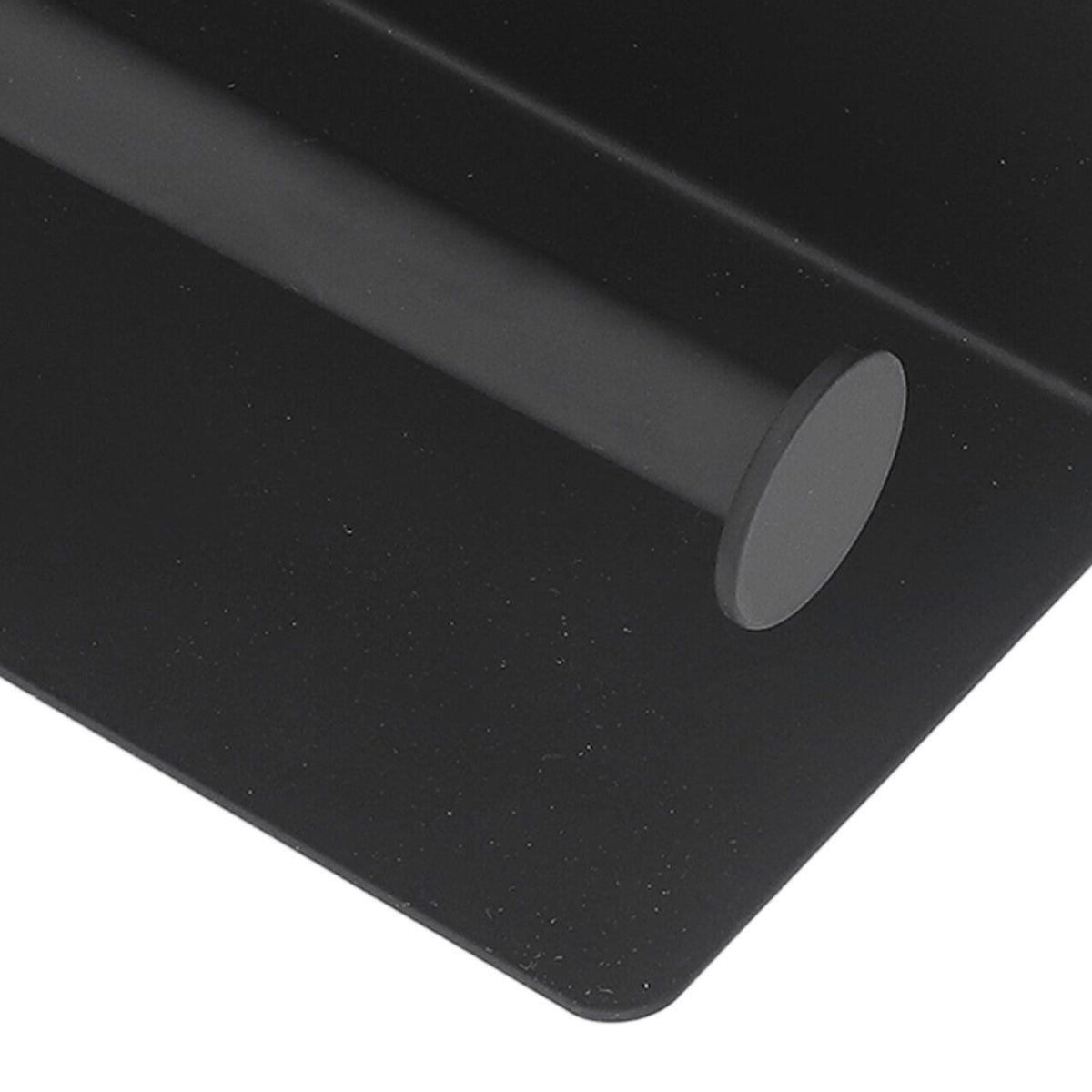Stainless Steel Toilet Paper Holder with Shelf Self Adhesive Punch Free Toilet Paper Shelf Roll Holder for Bathroom K10 Black