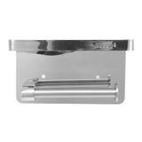 Toilet Paper Holder with Shelf Stainless Steel Minimalist Style Wall Mounted Waterproof Toilet Paper Roll Holder for Bathroom k9 Hem 304