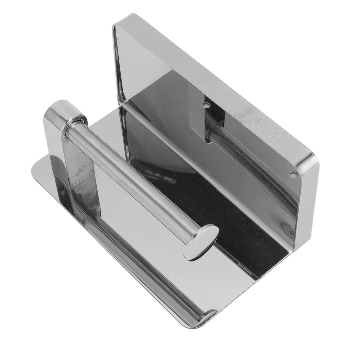 Toilet Paper Holder with Shelf Stainless Steel Minimalist Style Wall Mounted Waterproof Toilet Paper Roll Holder for Bathroom k9 Hem 304