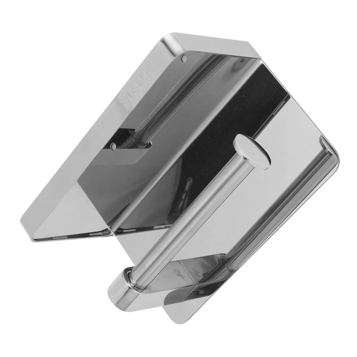 Toilet Paper Holder with Shelf Stainless Steel Minimalist Style Wall Mounted Waterproof Toilet Paper Roll Holder for Bathroom k9 Hem 304