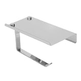 Paper Towel Holder Stainless Steel Punch Free Dual Use Toilet Paper Dispenser for Home Bathroom K6 304 - Close-Up Angle