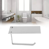 Paper Towel Holder Stainless Steel Punch Free Dual Use Toilet Paper Dispenser for Home Bathroom K6 304 - Extra Image