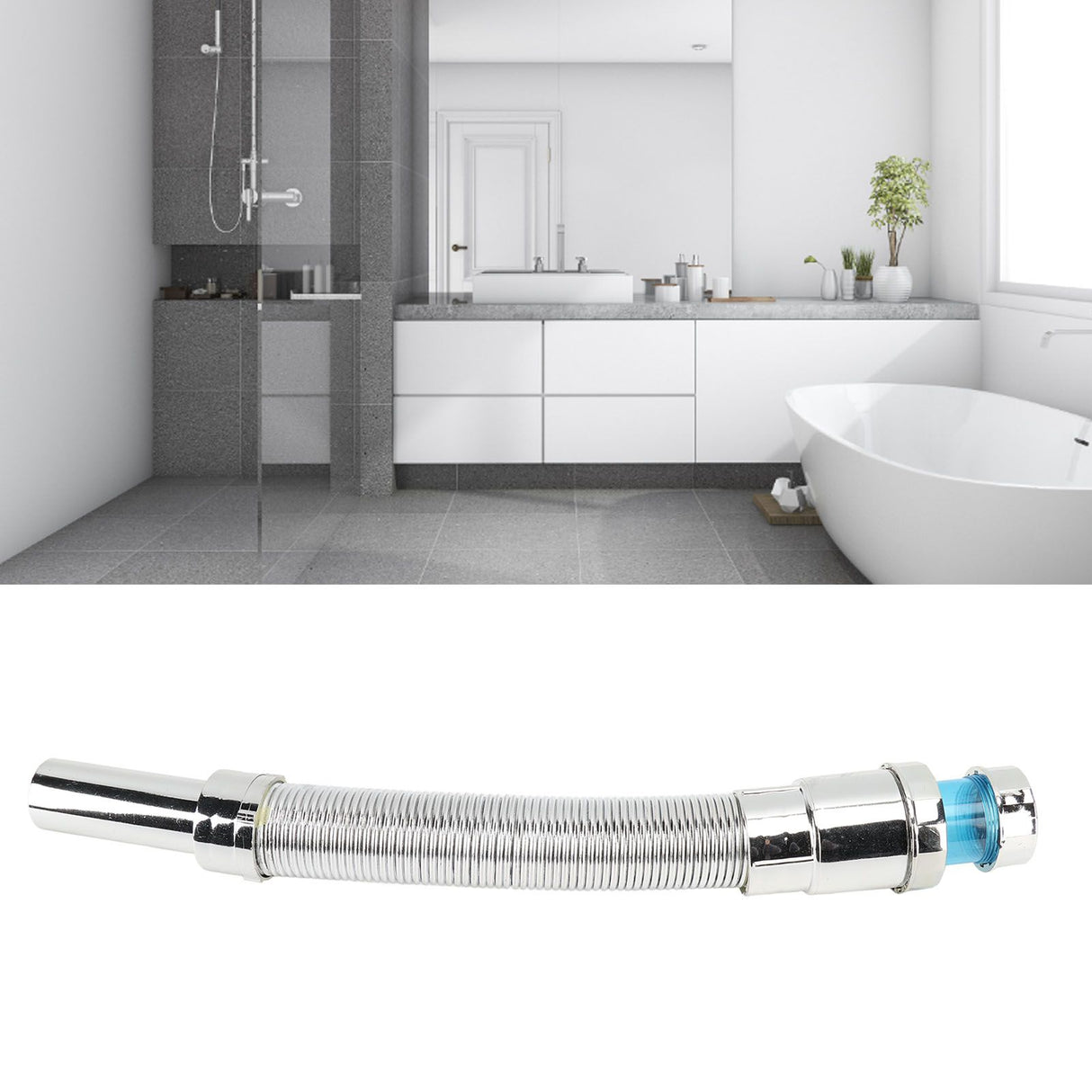 Flexible Rain Gutter Downspout Extension Retractable Drain Downspout Extender Connector