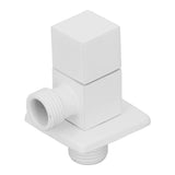 1/2in Water Outlet Valve Thicken Copper 1 in 2 Out Hot Cold Water Diverter Valve for Home White - Side View