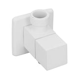 1/2in Water Outlet Valve Thicken Copper 1 in 2 Out Hot Cold Water Diverter Valve for Home White - Close-Up Angle