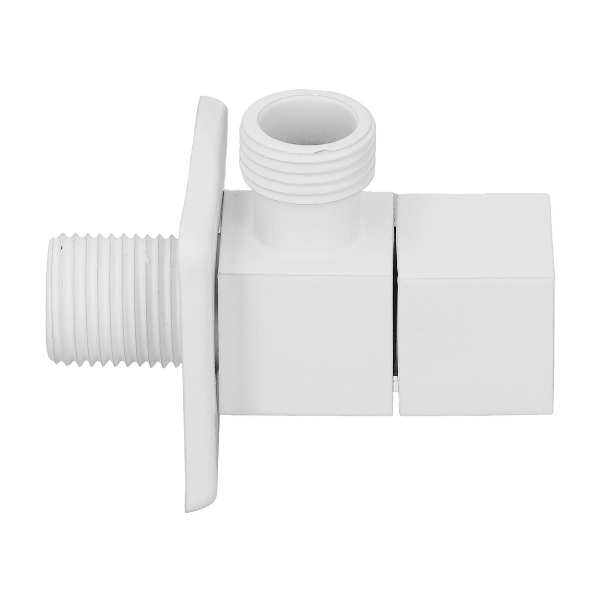 1/2in Water Outlet Valve Thicken Copper 1 in 2 Out Hot Cold Water Diverter Valve for Home White