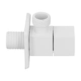 1/2in Water Outlet Valve Thicken Copper 1 in 2 Out Hot Cold Water Diverter Valve for Home White - Low Angle