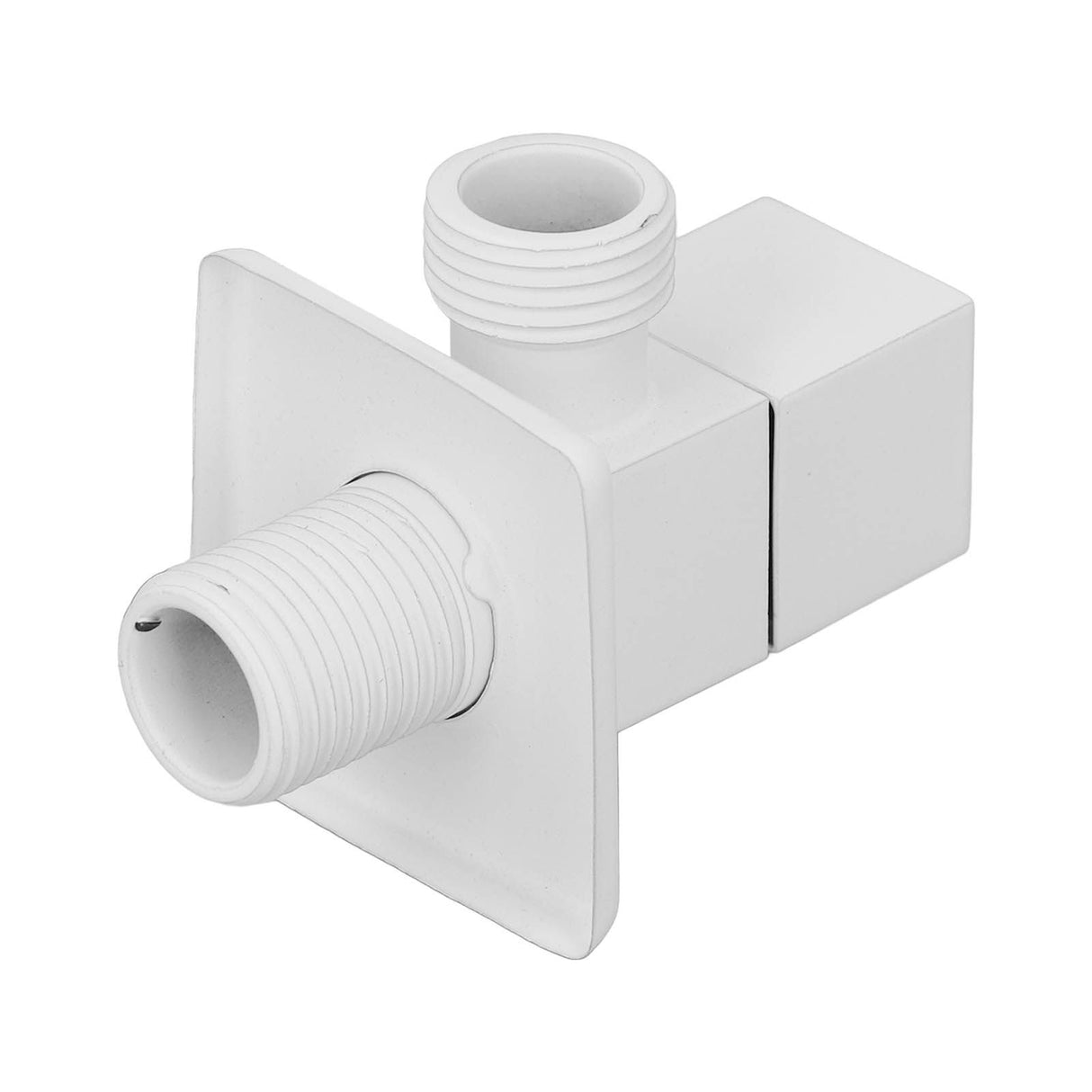 1/2in Water Outlet Valve Thicken Copper 1 in 2 Out Hot Cold Water Diverter Valve for Home White