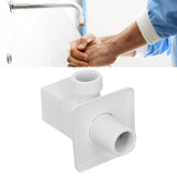 1/2in Water Outlet Valve Thicken Copper 1 in 2 Out Hot Cold Water Diverter Valve for Home White