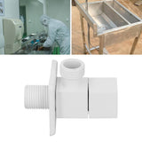 1/2in Water Outlet Valve Thicken Copper 1 in 2 Out Hot Cold Water Diverter Valve for Home White - Extra Image