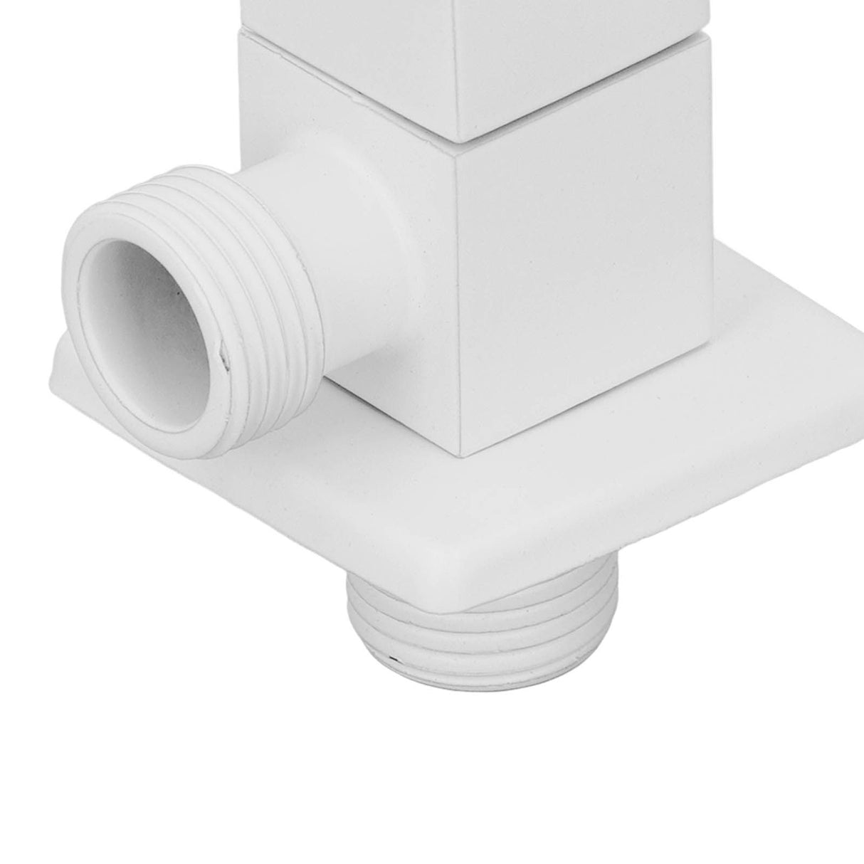 1/2in Water Outlet Valve Thicken Copper 1 in 2 Out Hot Cold Water Diverter Valve for Home White