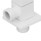 1/2in Water Outlet Valve Thicken Copper 1 in 2 Out Hot Cold Water Diverter Valve for Home White - Extra Image
