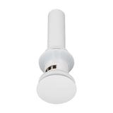 Pop Up Drain Stopper Press Bounce Deodorization Bathroom Sink Drain for Home White With Hole - Side View