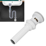 Pop Up Drain Stopper Press Bounce Deodorization Bathroom Sink Drain for Home White With Hole
